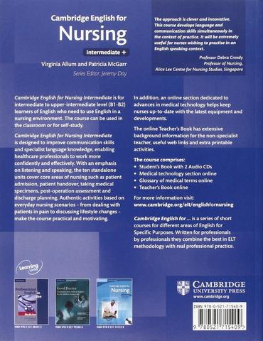 Cambridge English for Nursing with Audio CDs