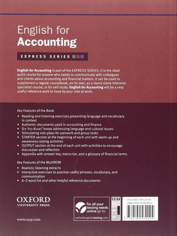 English for Accounting includes a Multirom