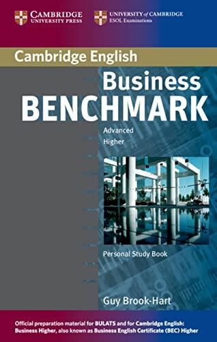 Business Benchmark Advanced Higher - Personal Study Book