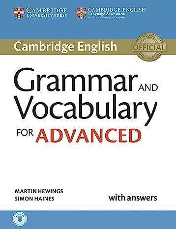 Grammar and Vocabulary for Advanced: Book with answers and audio download